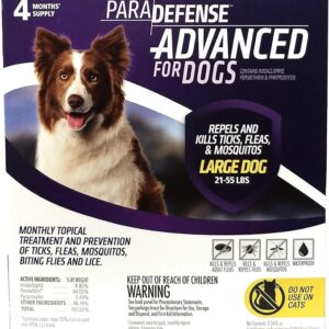 ParaDefense™ Advanced for Dogs | Ticks, fleas, mosquitos, biting flies, & lice