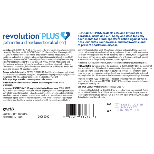 Revolution® Topical Solution for Cats | Fights fleas, flea eggs, heartworm disease, ear mites, roundworms and hookworms in cats - Image 4