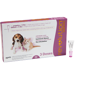 Revolution® Topical Solution for Puppies & Kittens | 5-in-1 Topical: ear mites, fleas, heartworm, roundworm, hookworm