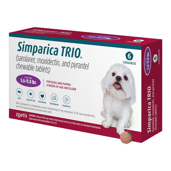 Simparica TRIO™ Chewable Tablets for Dogs | Superior 5 in 1 Protection: Fleas, ticks, heartworm, & parasites - Image 3