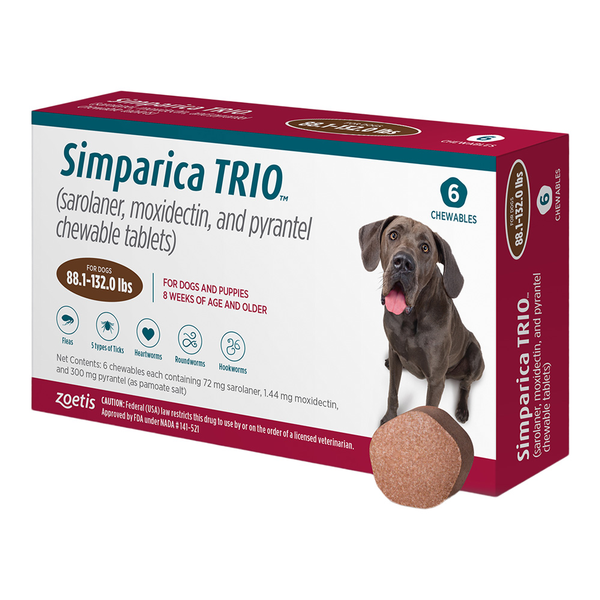Simparica TRIO™ Chewable Tablets for Dogs | Superior 5 in 1 Protection: Fleas, ticks, heartworm, & parasites - Image 7
